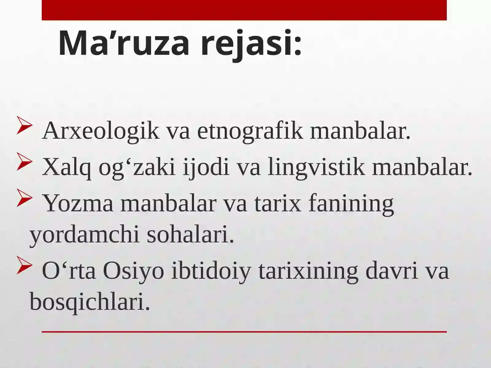 O‘ZBEKISTON TARIXI FANINING 2