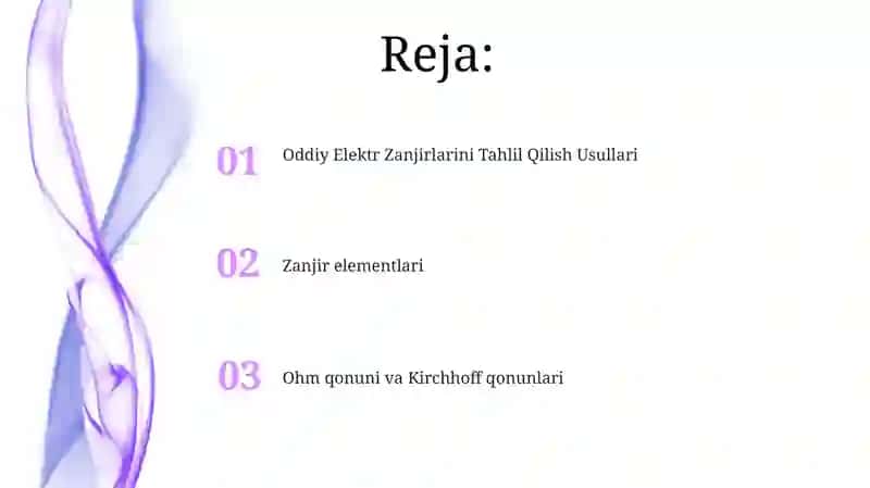 Ohm qonuni va Kirchhoff qonunlari 2