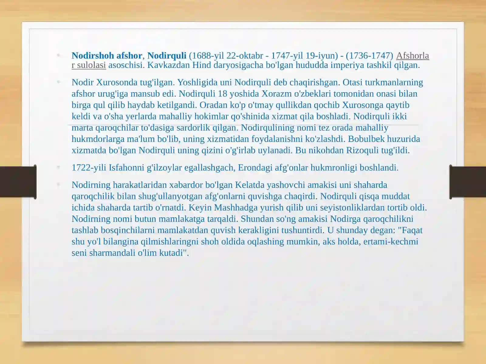 Nodirshoh afshori 2