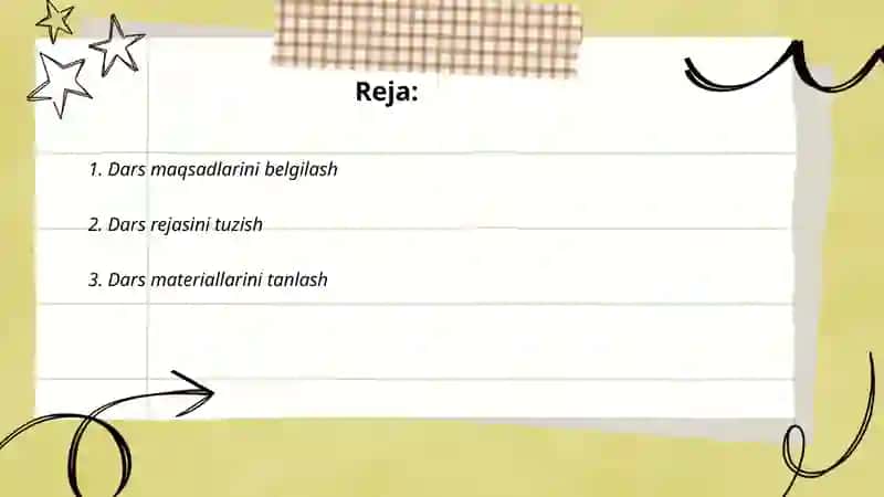 Dars maqsadlari 2
