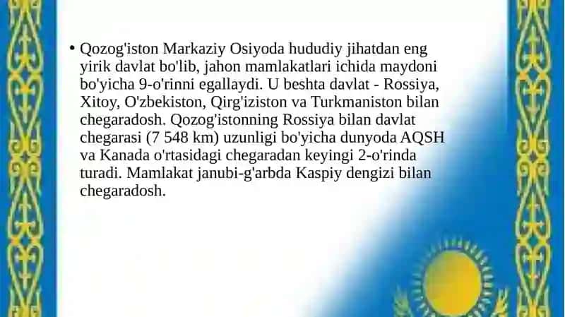Qozog‘iston Respublikasi 2