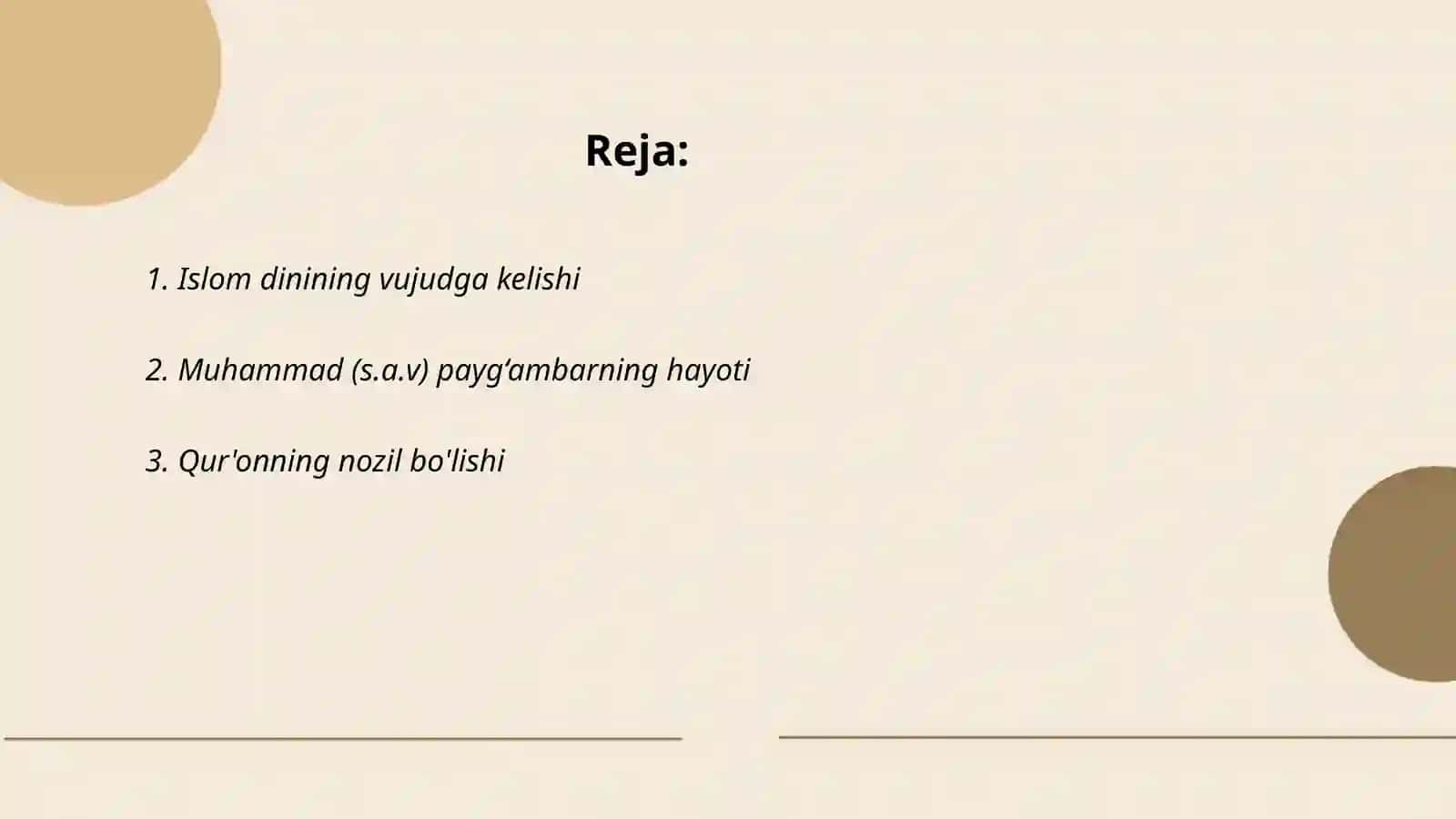 Islom dini tarixi va mohiyati 2