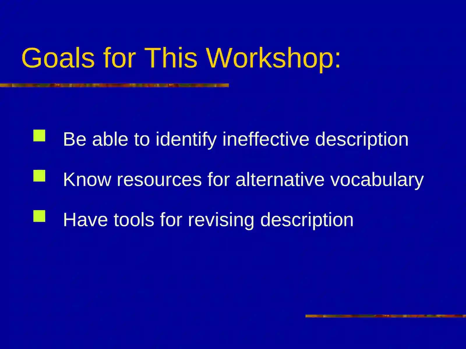 Descriptive Writing 2