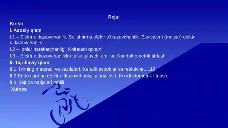 Konduktometrik analiz metodi 2