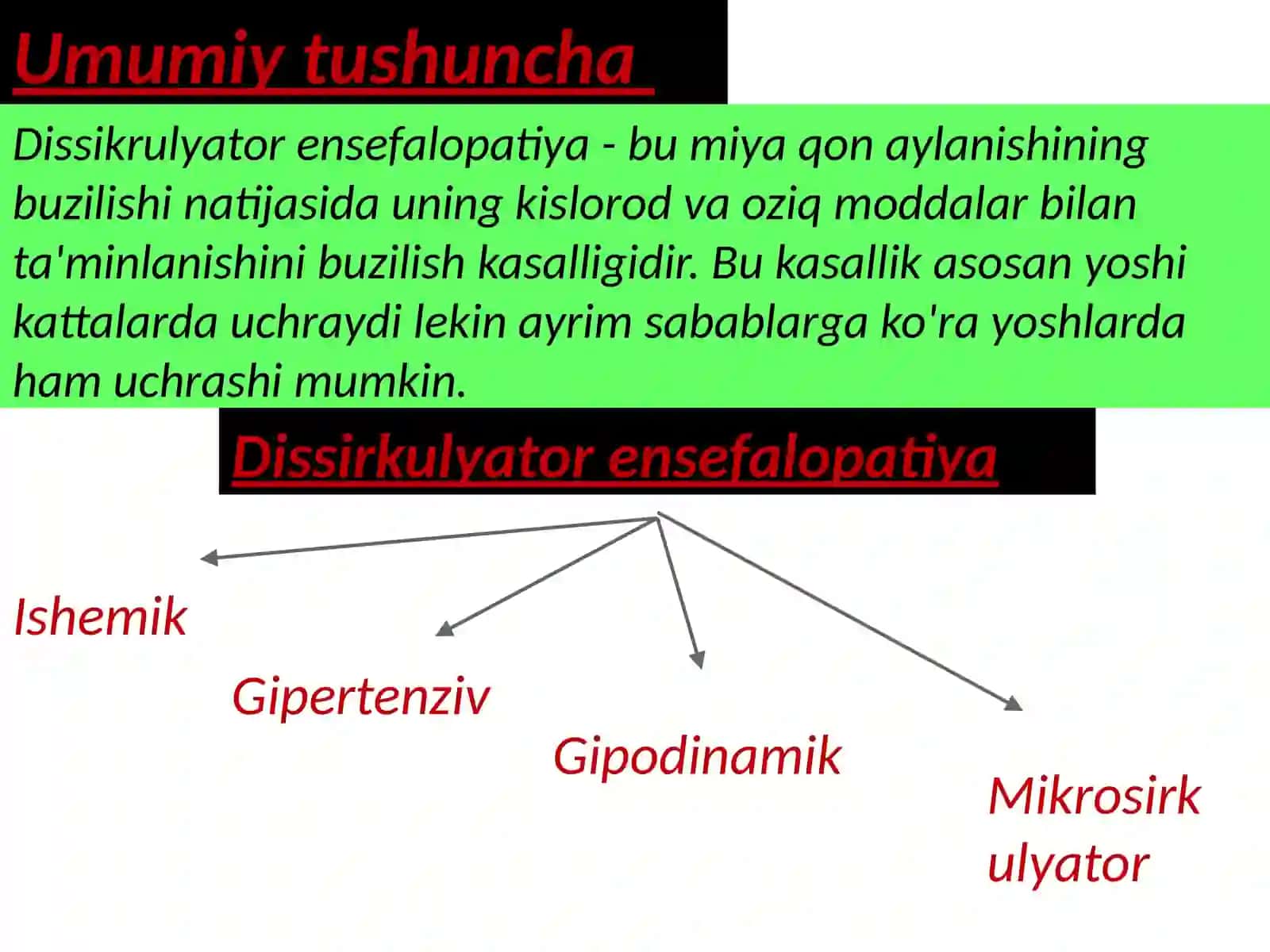 Dissirkulyator Ensefalopatiya 2