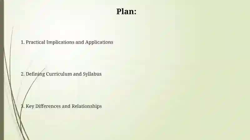 Syllabus Structure: Practical Implications and Applications 2
