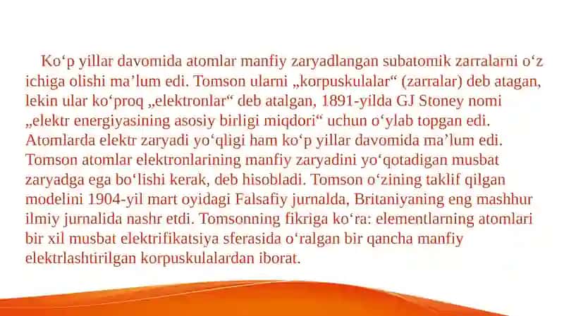 Atomning Tomson modeli 2