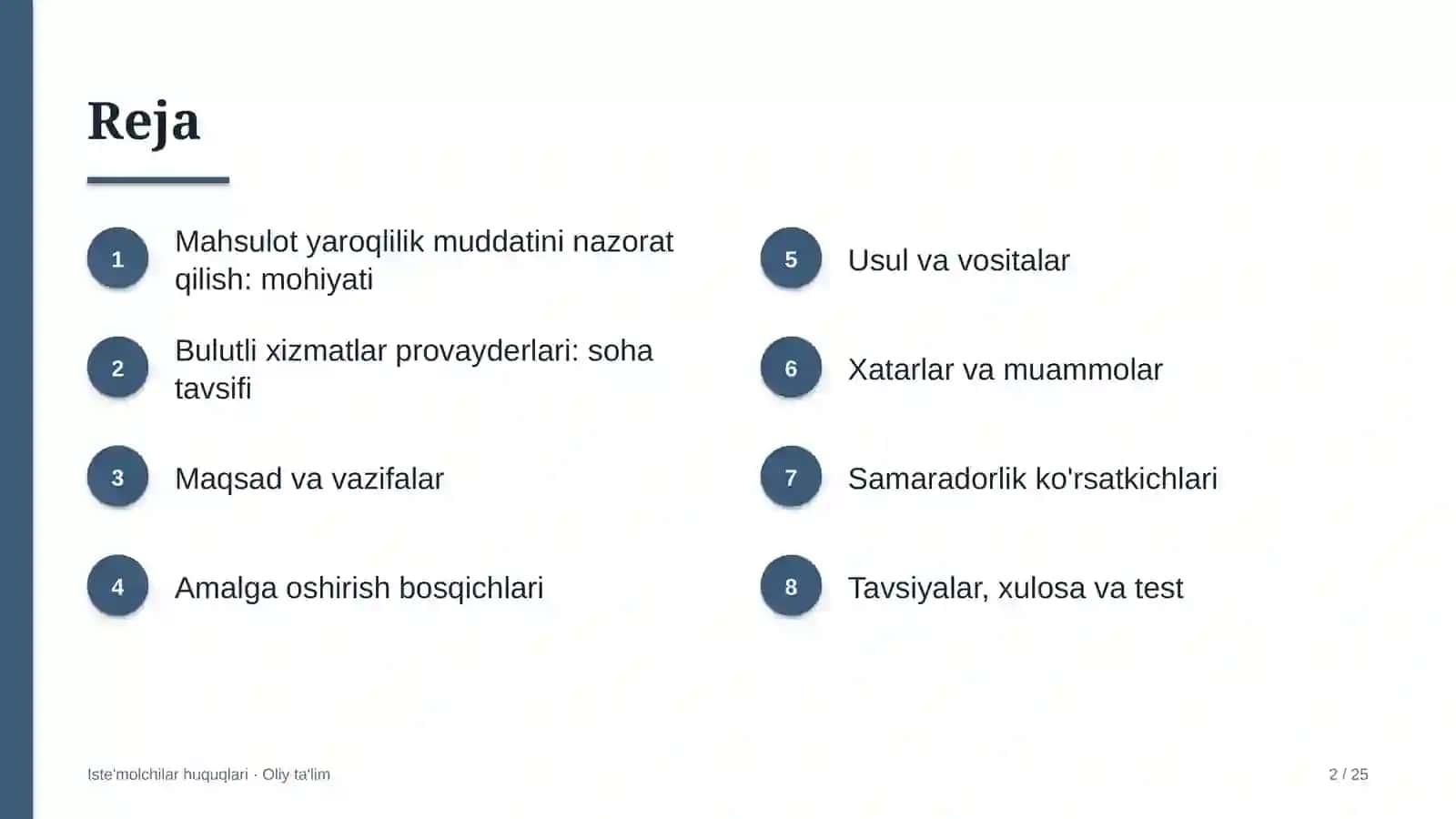 Bulutli xizmatlar provayderlarida mahsulotning yaroqlilik muddatini nazorat qilish 2
