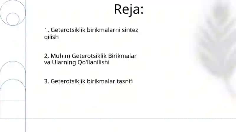 Getero siklik birikmalar 2