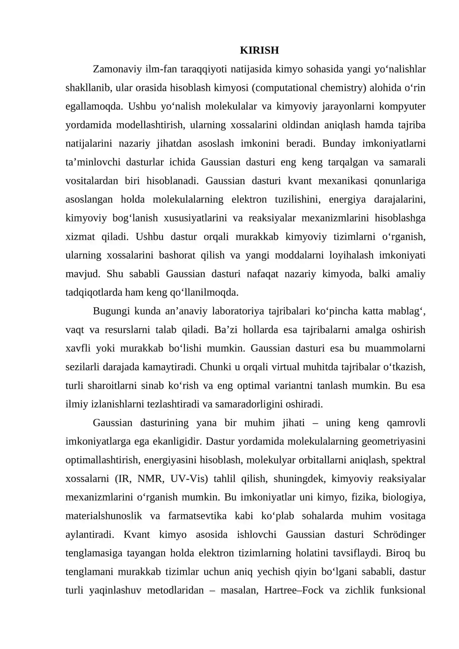 Gaussian dasturi hamda uni amaliyotda qo‘llanishi 2