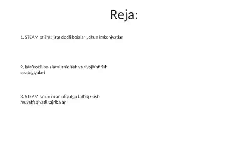 STEAM ta'limi. (STEAM edukasion) 2