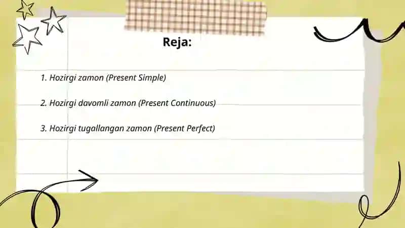 Ingliz tili zamonlari 2