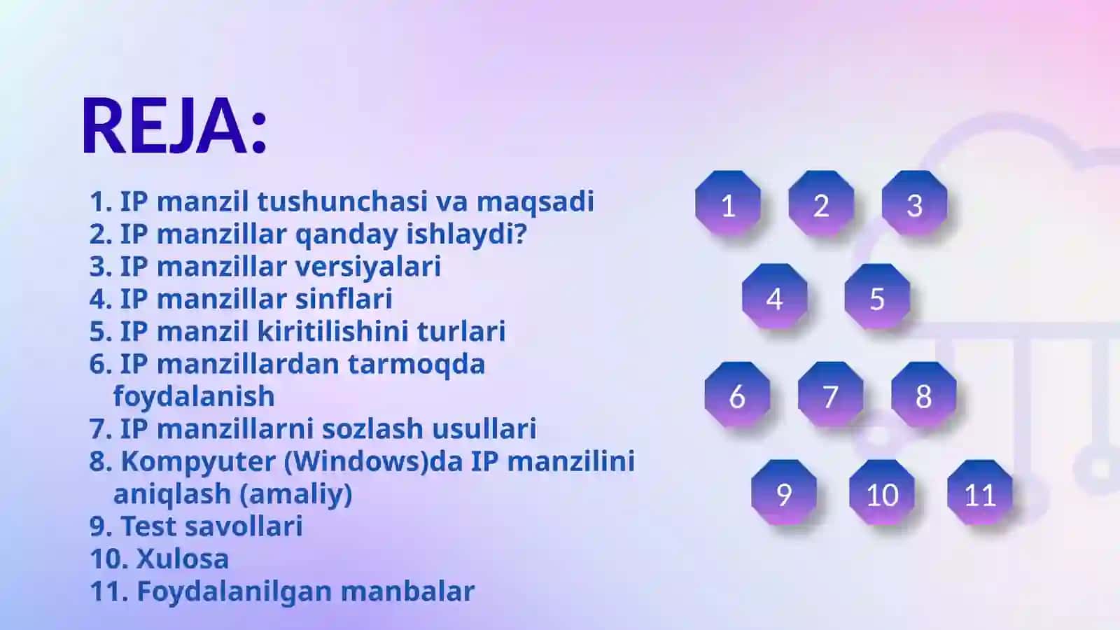 Ip adreslarni sozlash 2
