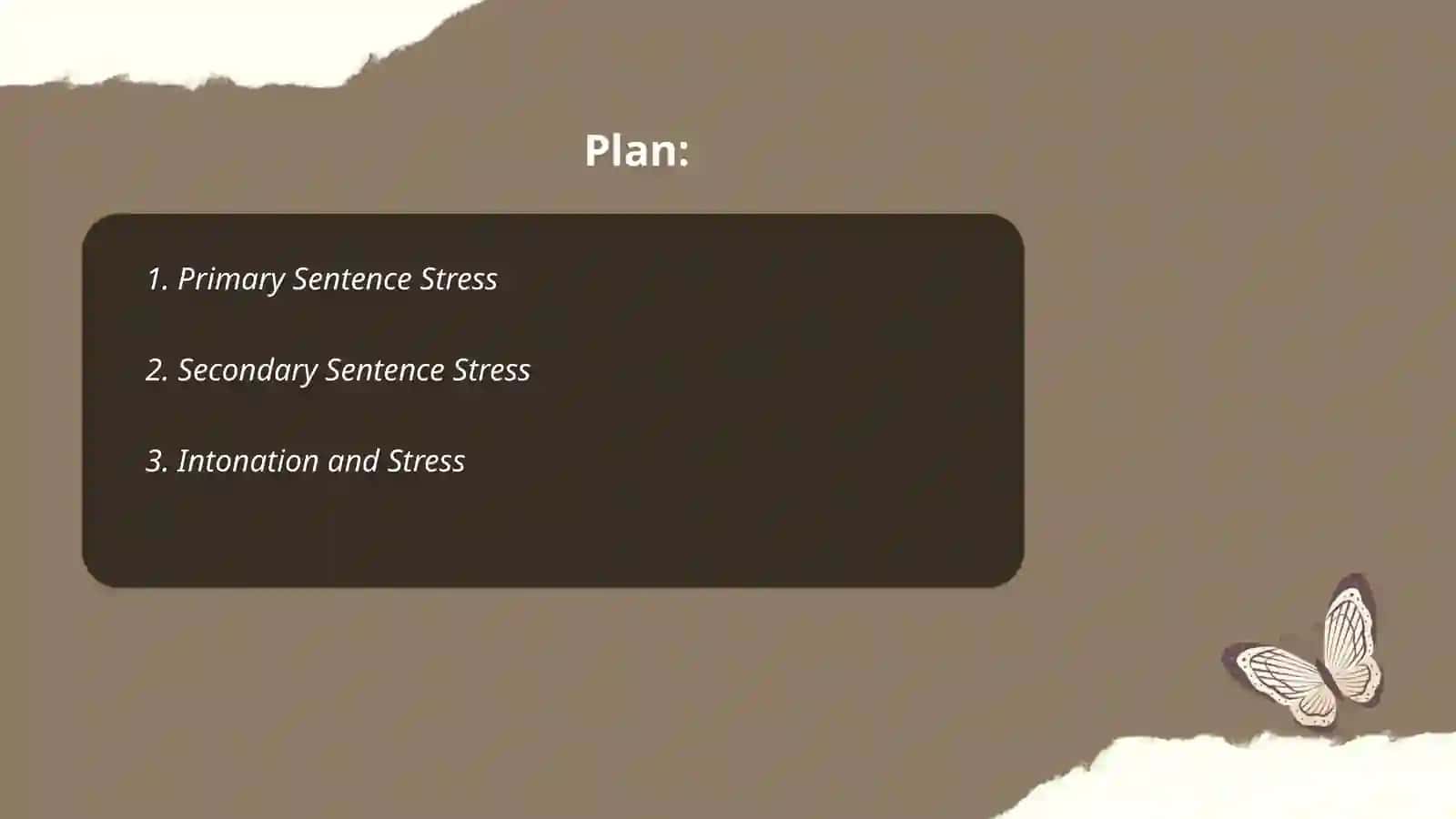 Sentence stress 2