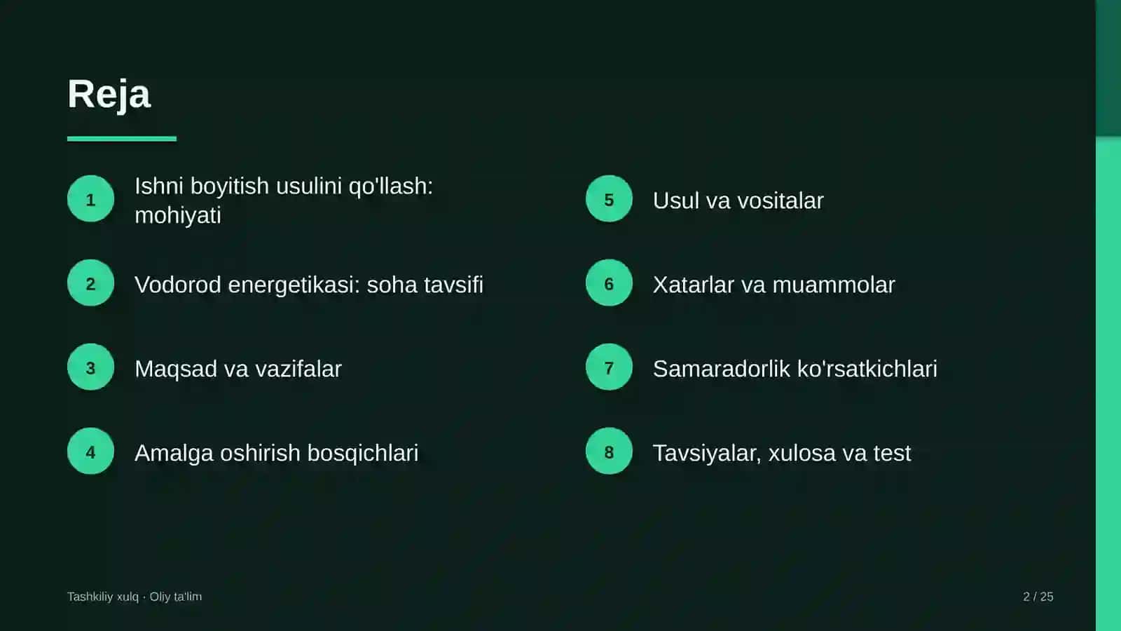 vodorod energetikasida ishni boyitish usulini qo'llash 7995 2