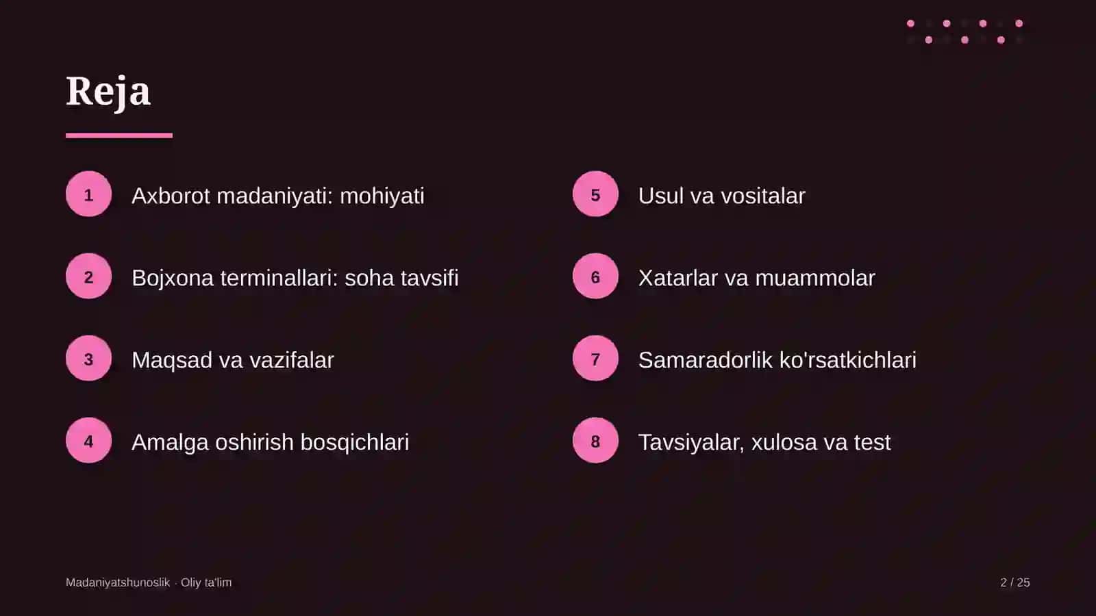 Bojxona terminallarida axborot madaniyati 2