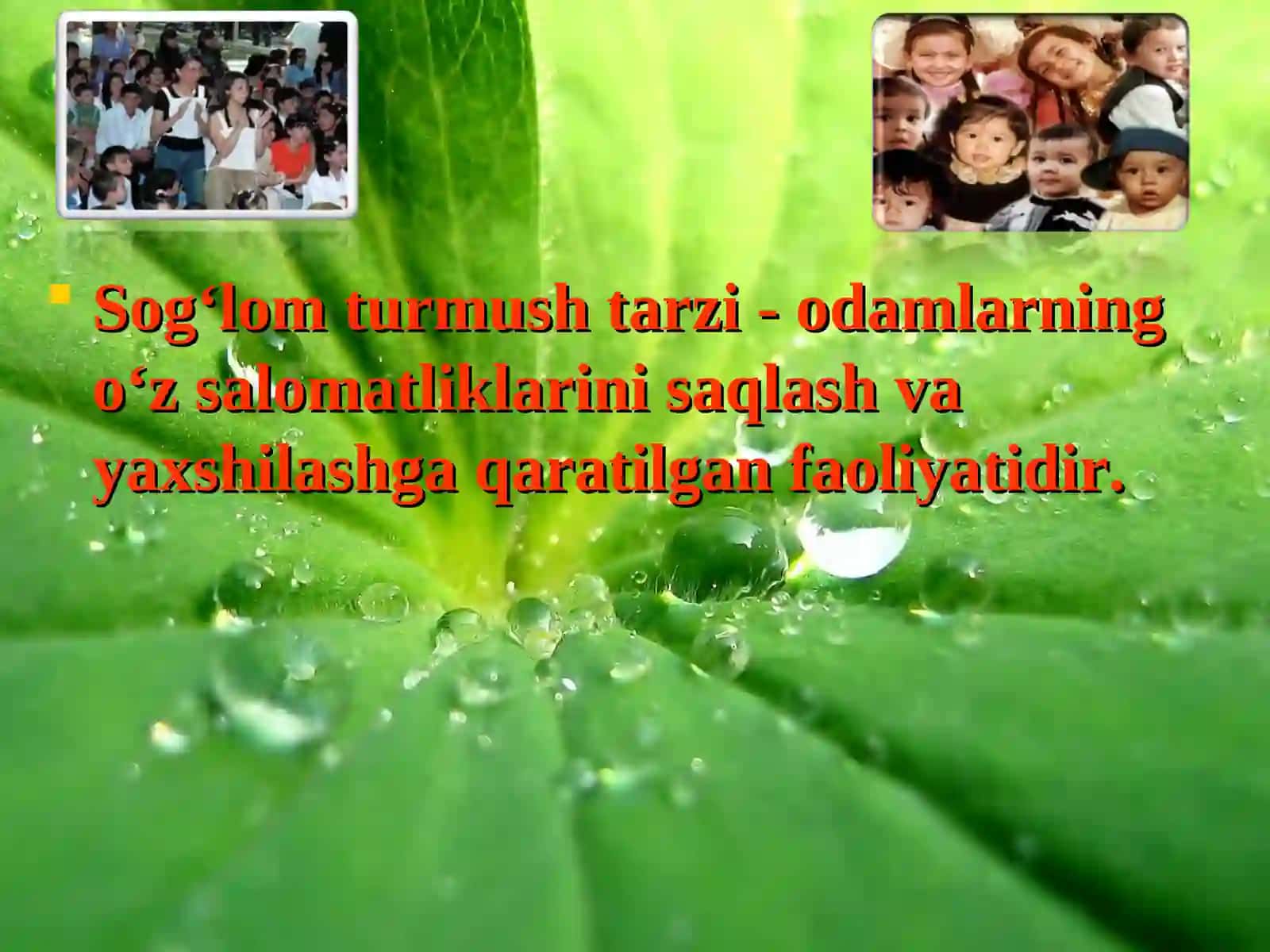 Sog‘lom turmush tarzi 2