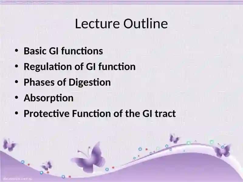 The Digestive physiology 2