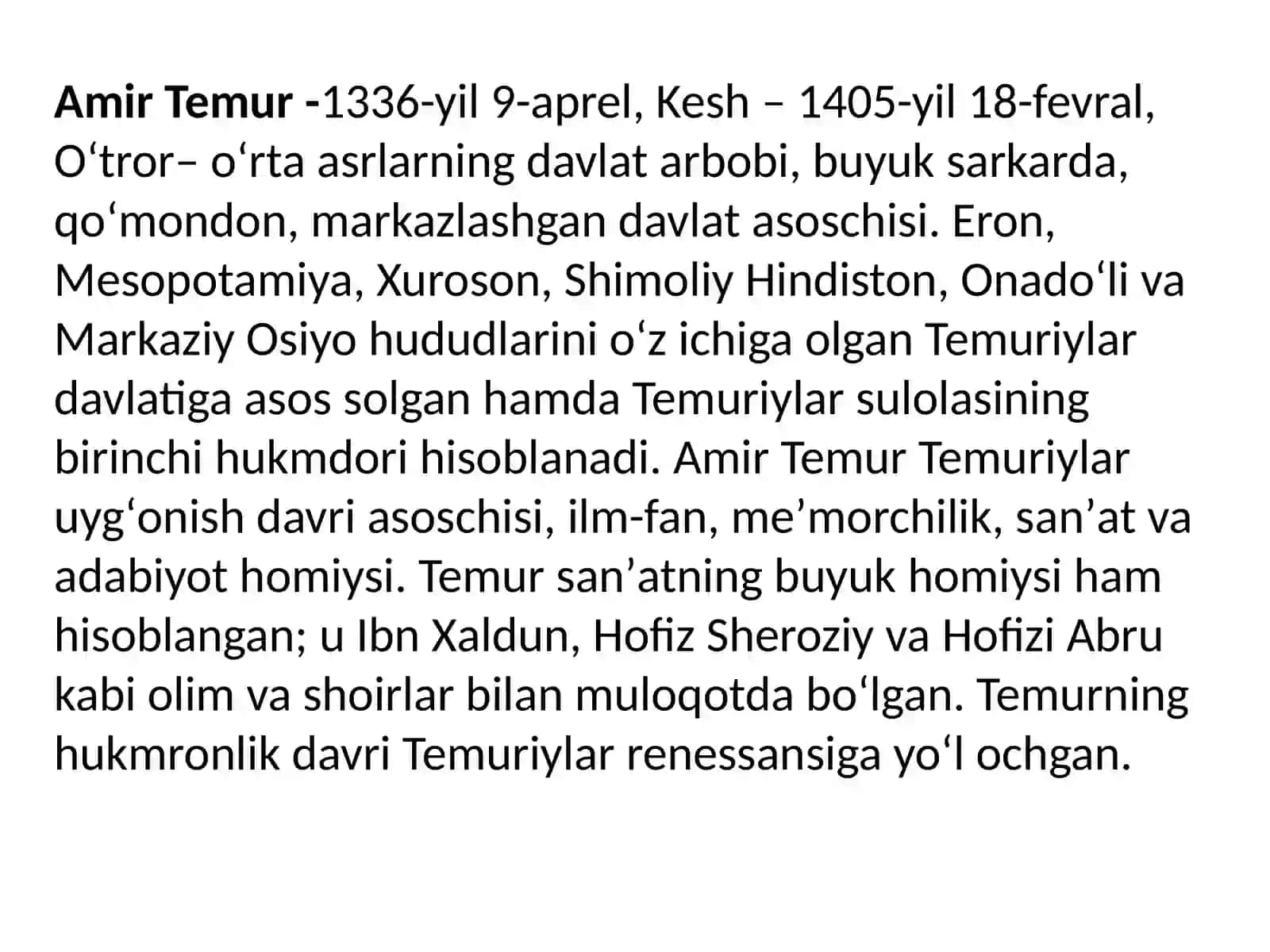 AmirTemur va Temuriylardavri tibbiyoti 2
