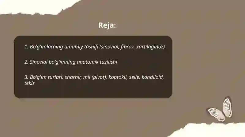 Bo'g'im va boylamlar 2