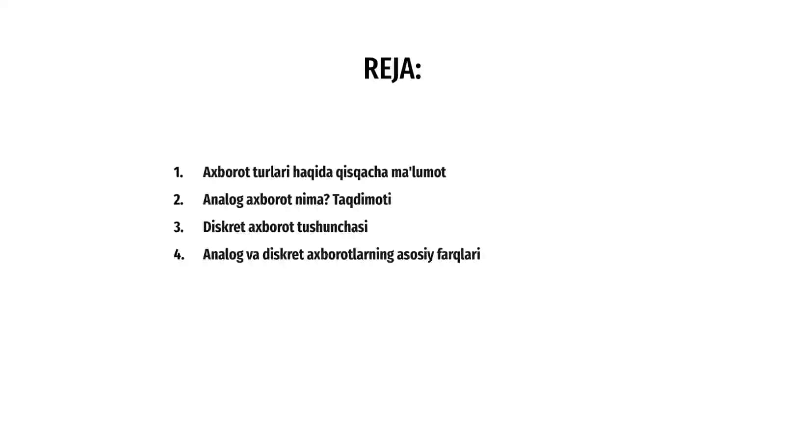 Axborot turlari (analog va diskret) 2
