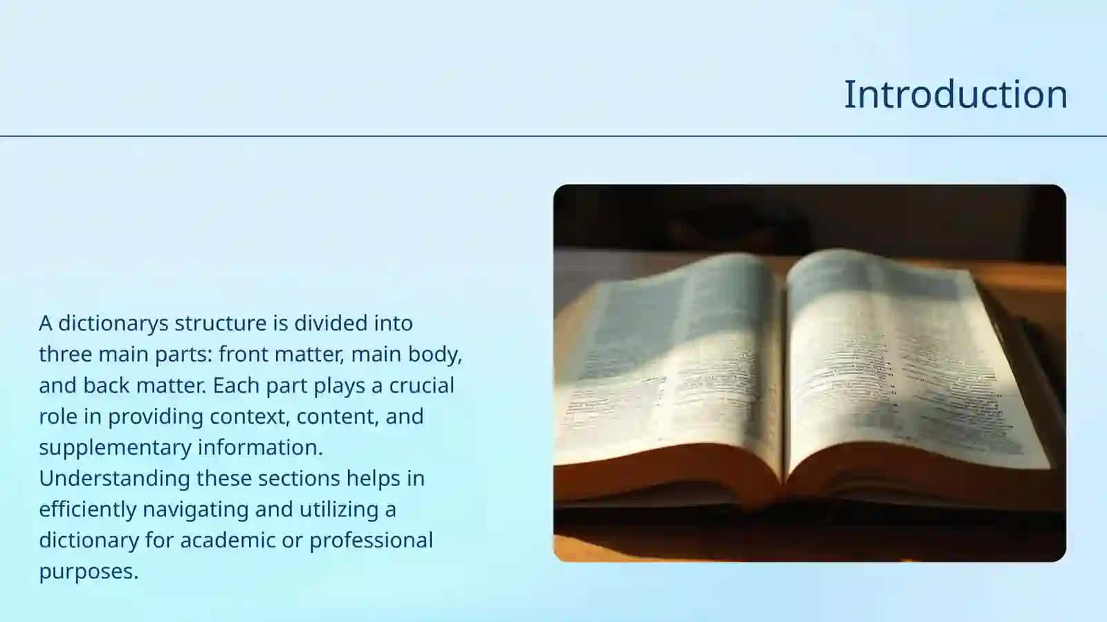 Dictionary Structure 2