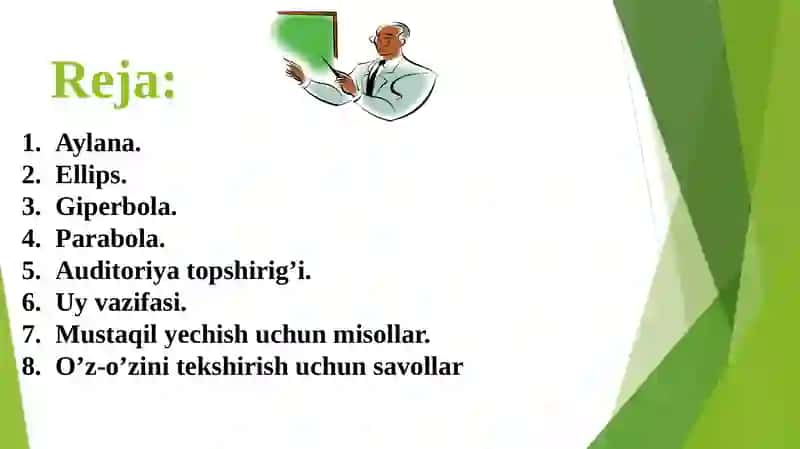 Ikkinchi tartibli egri chiziqlar 2