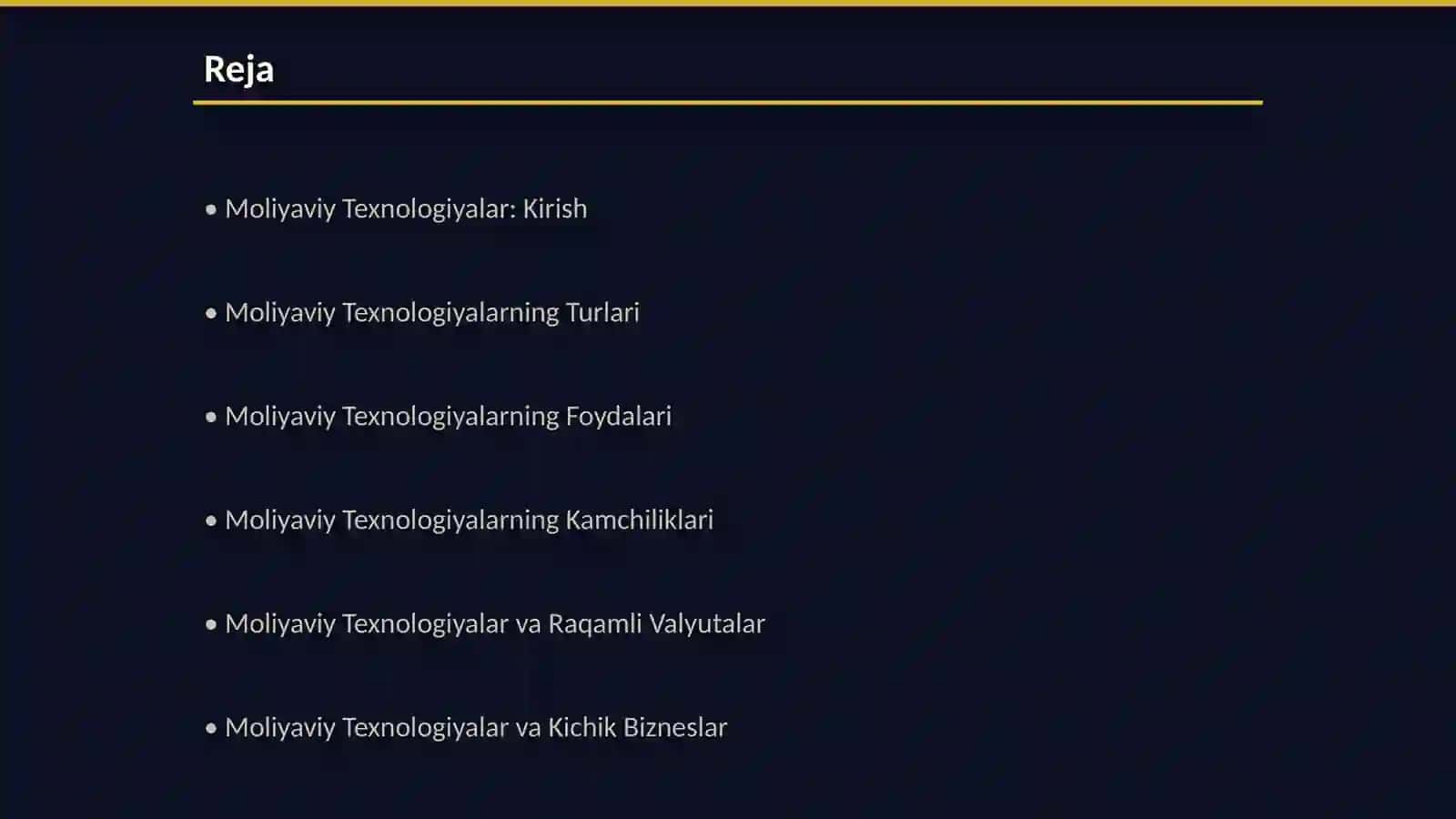 Moliyaviy Texnologiyalarning Mohiyati 2