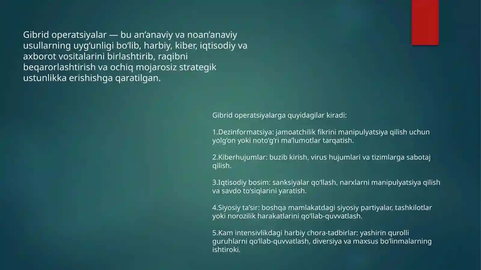 Gibrid operatsiyalar 2