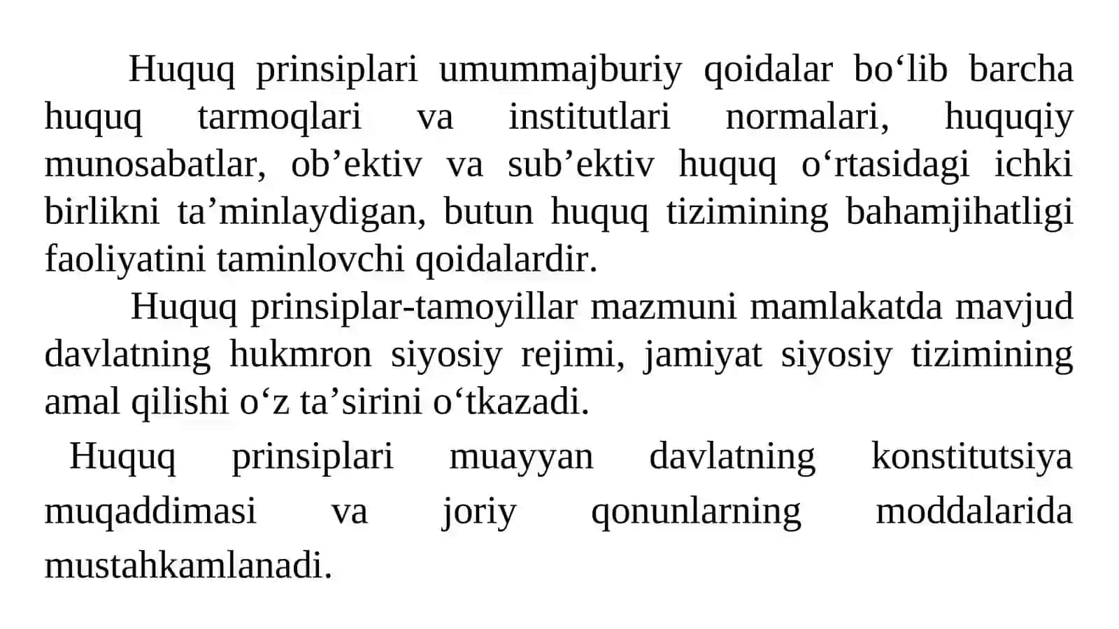 HUQUQ PRINSIPLARI VA FUNKSIYaLARI 2
