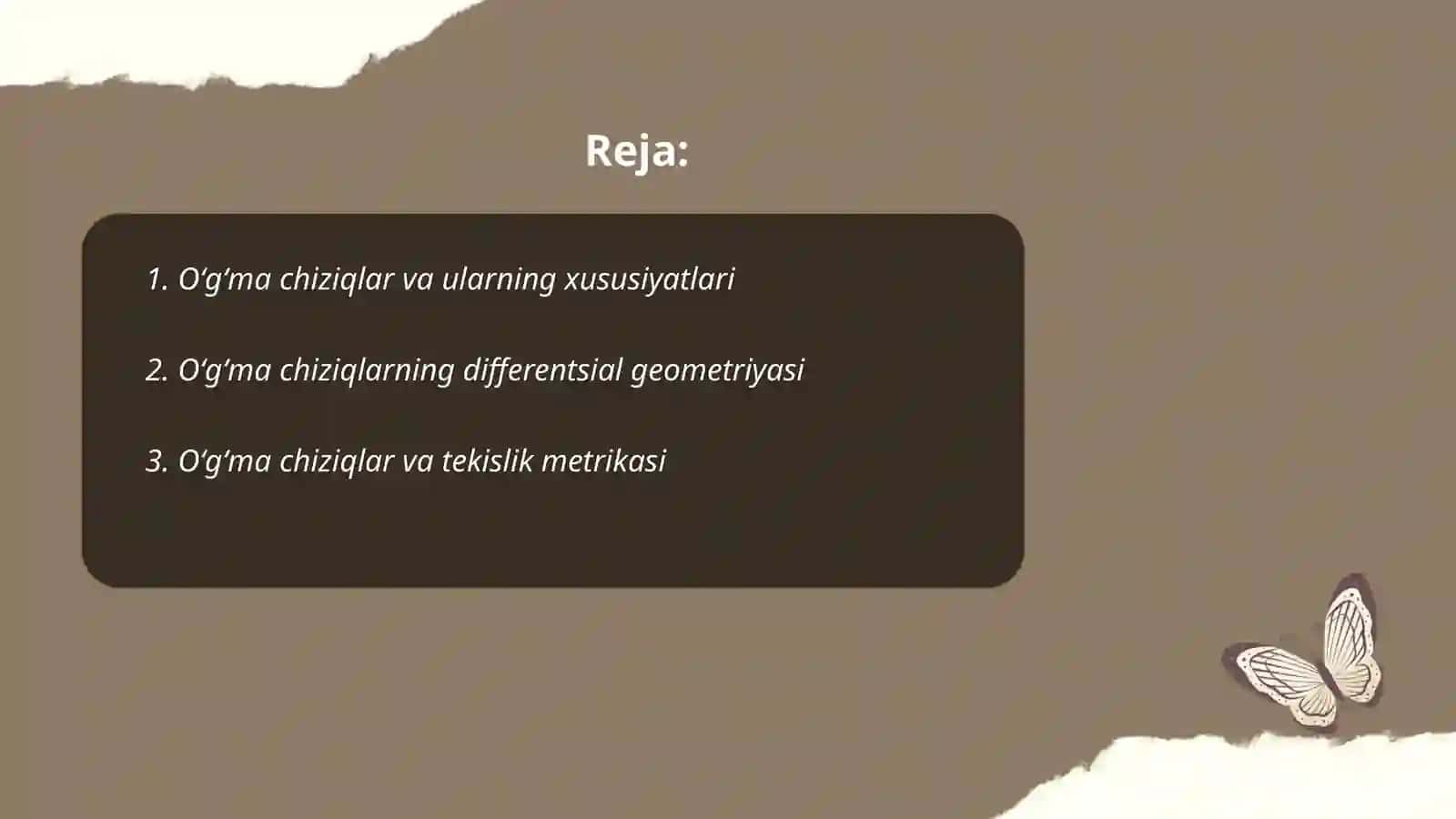 Oʻgʻma chiziqlar va ularning xususiyatlari 2