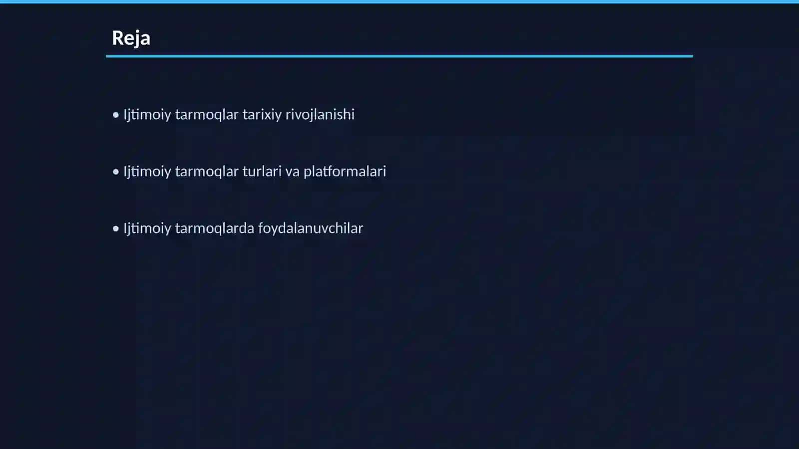 Ijtimoiy tarmoqlar 2