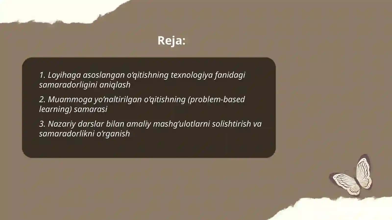 Texnologiya fanida ko‘proq samara beradigan o‘qitish shakllarini aniqlash 2