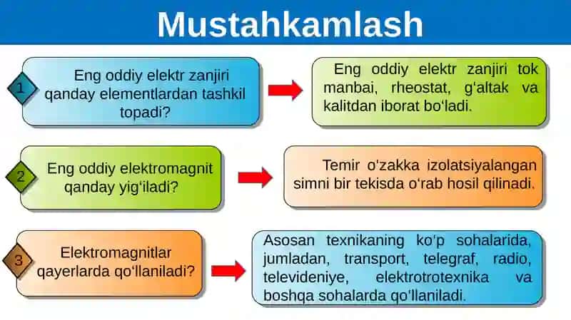 O‘ZGARMAS TOK ELEKTR DVIGATELI 2