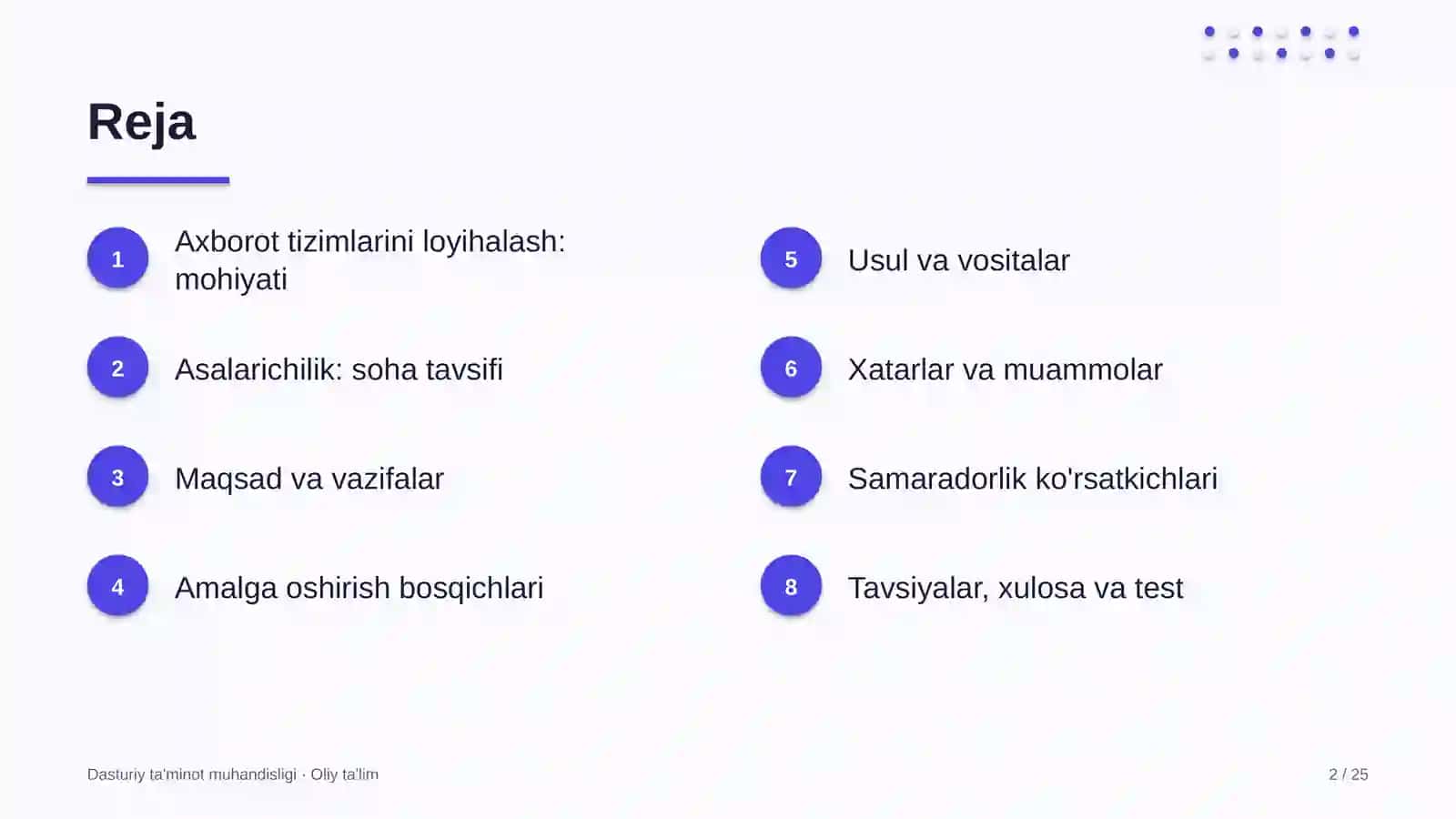 Asalarichilikda axborot tizimlarini loyihalash 2
