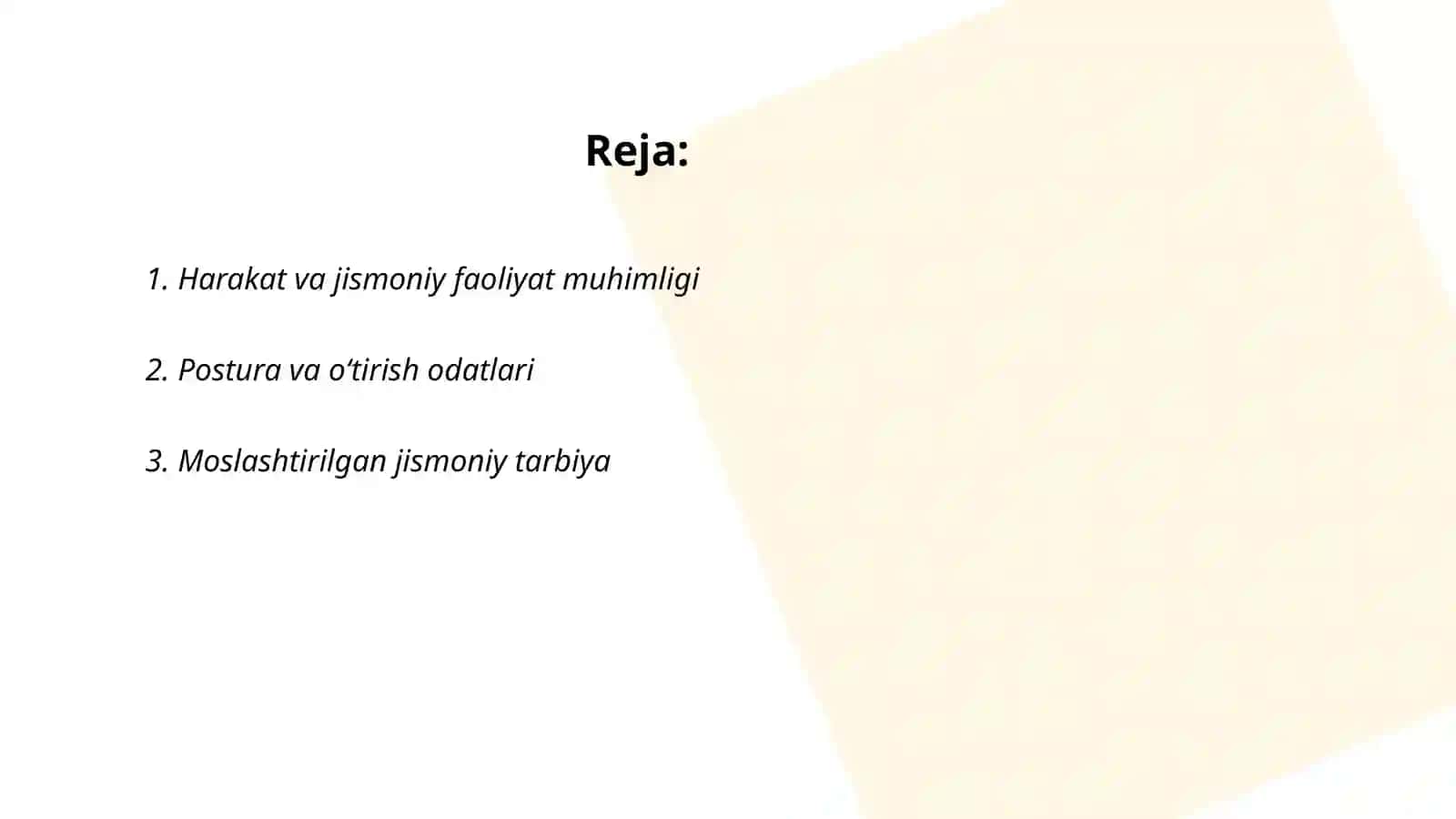 Irsiy (gen)kasalliklariga chalingan maktab oʻquvchilari bilan mashgʻulotlar oʻtkazish tamoyillari 2