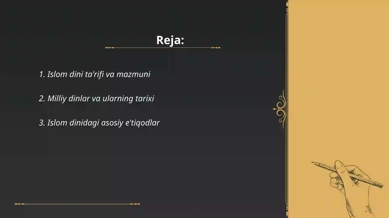 Islom dini ta'rifi va mazmuni 2