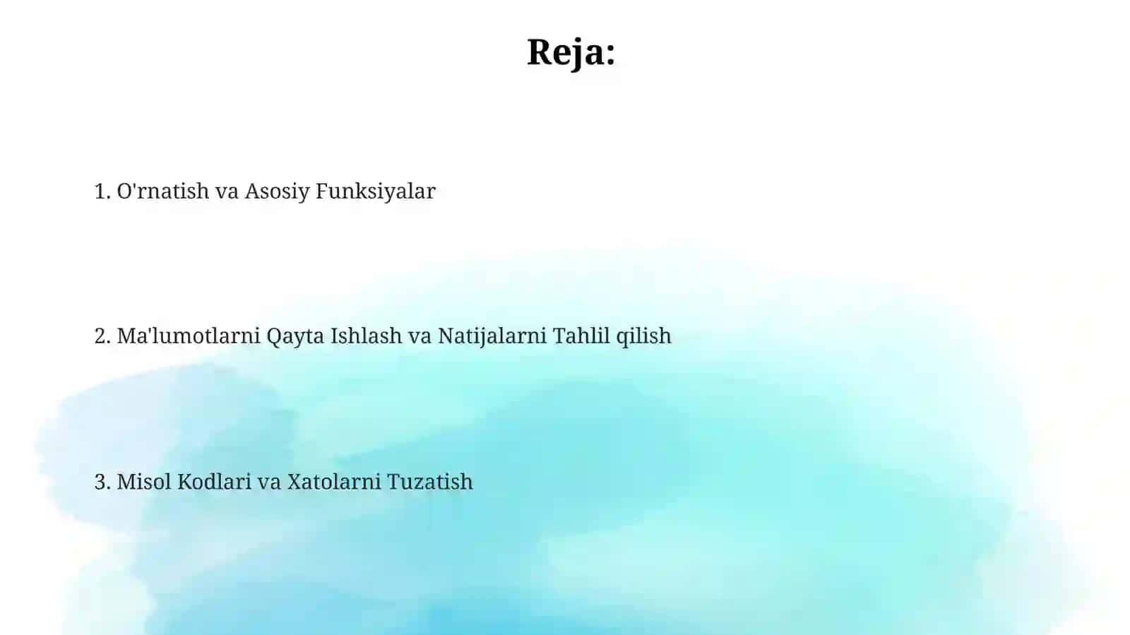Sonning moduli bilan ishlashga doir misollar 2
