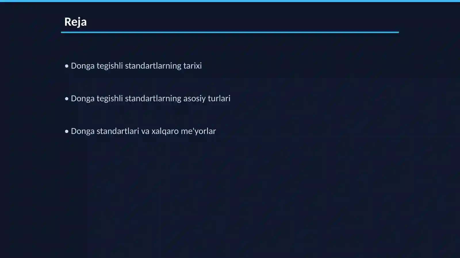 Donga tegishli standartlar 2