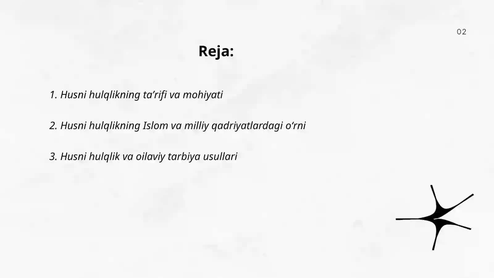 Husni hulqlik haqida 2