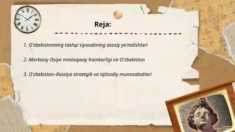 O'zbekiston va jahon hamjamiyati 2