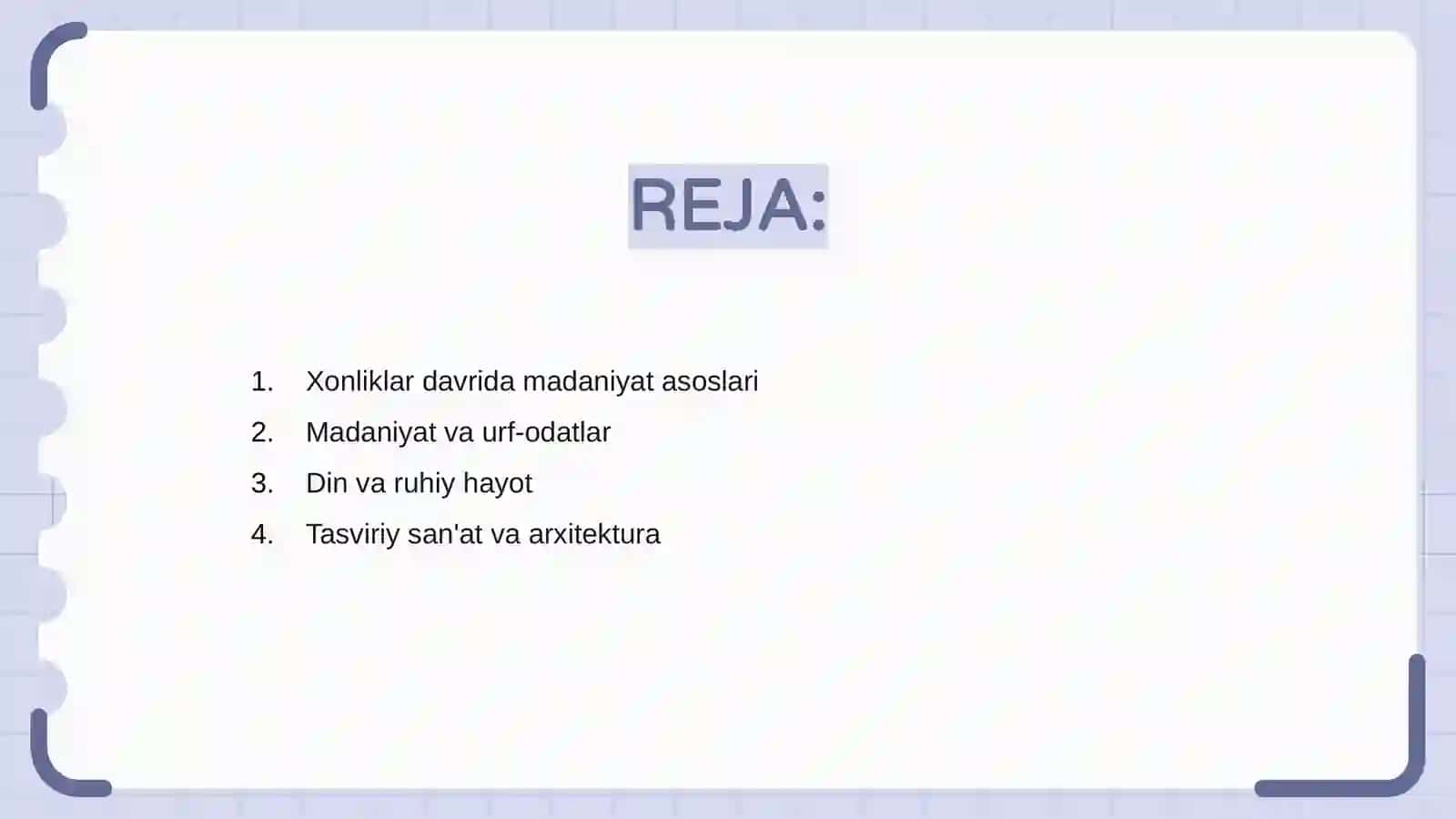 Xonliklar davrida madaniy hayot 2