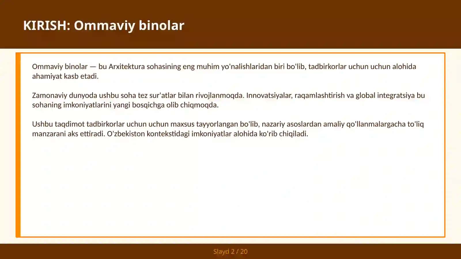 Ommaviy binolar 2