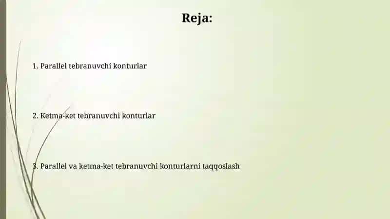 Parallel va ketma-ket tebranish konturlari 2