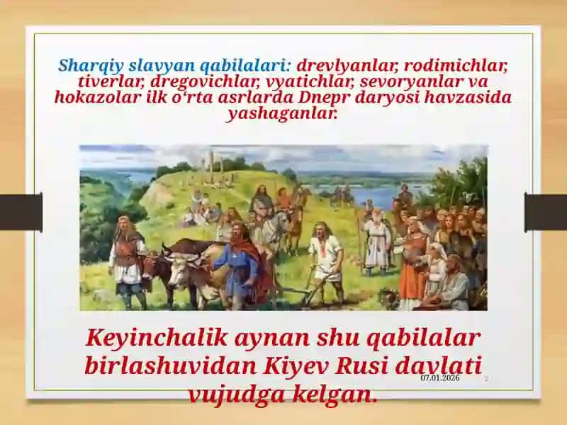 Sharqiy Slavyanlar. Kiyevrusi 2