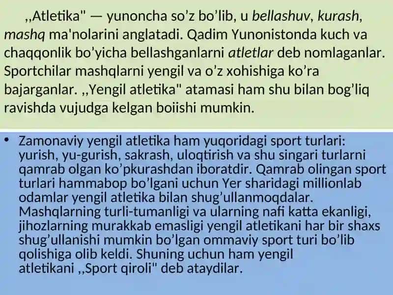 YENGIL ATLETIKA 2