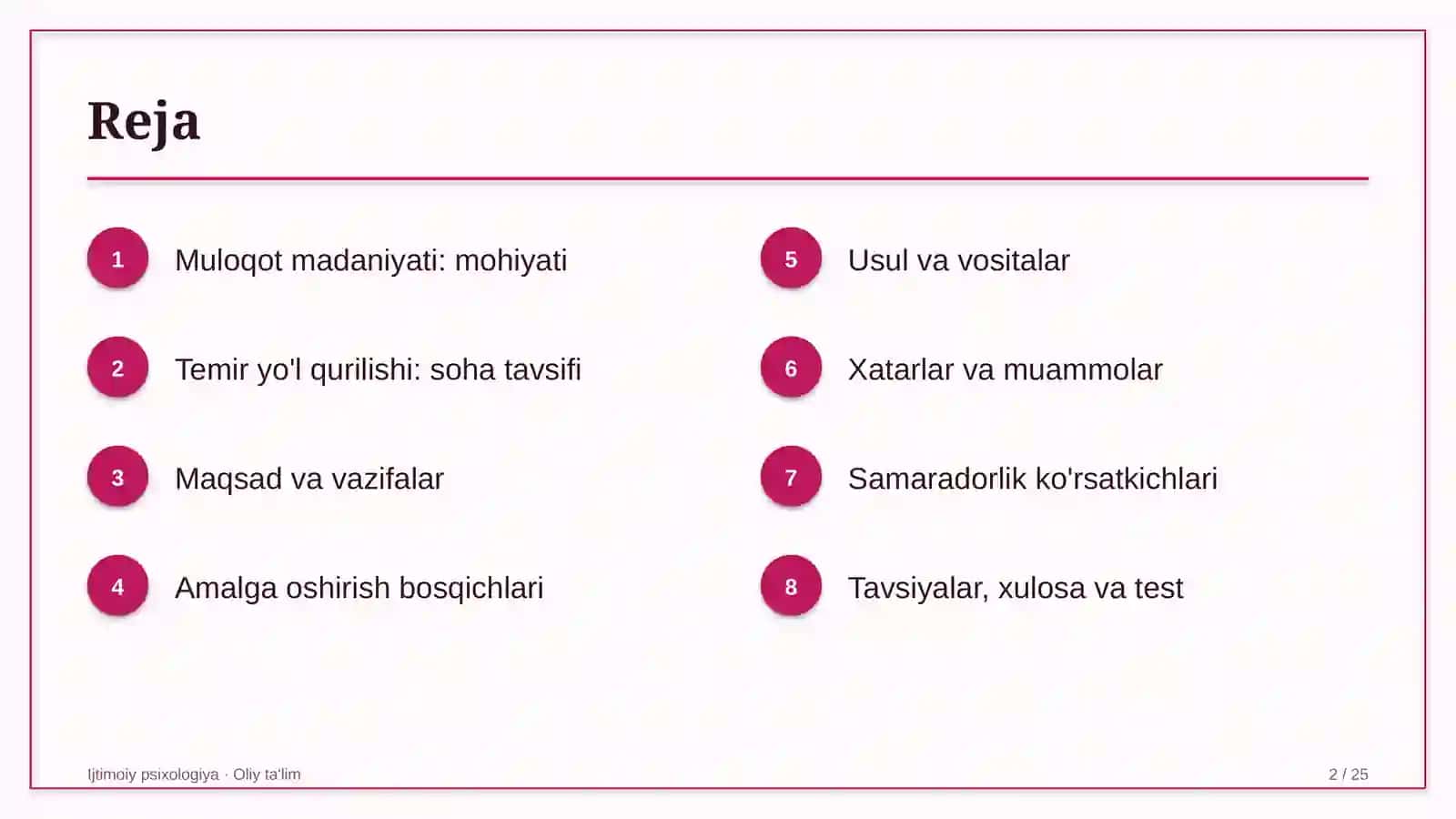 Temir yo'l qurilishida muloqot madaniyati 2