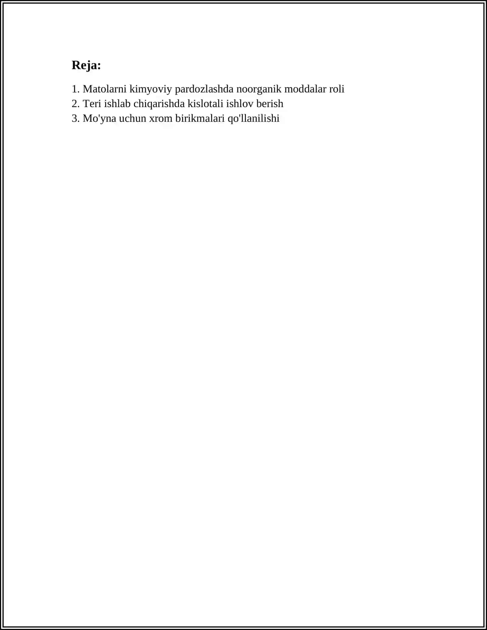 MATOLARNI KIMYOVIY PARDOZLASH 2