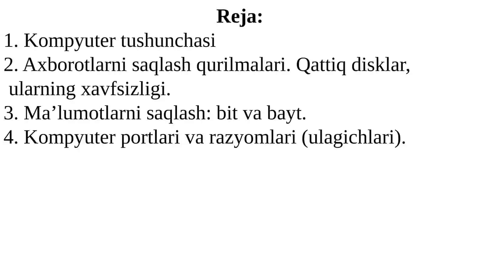 SHAXSIY KOMPYUTER XOTIRALARI 2