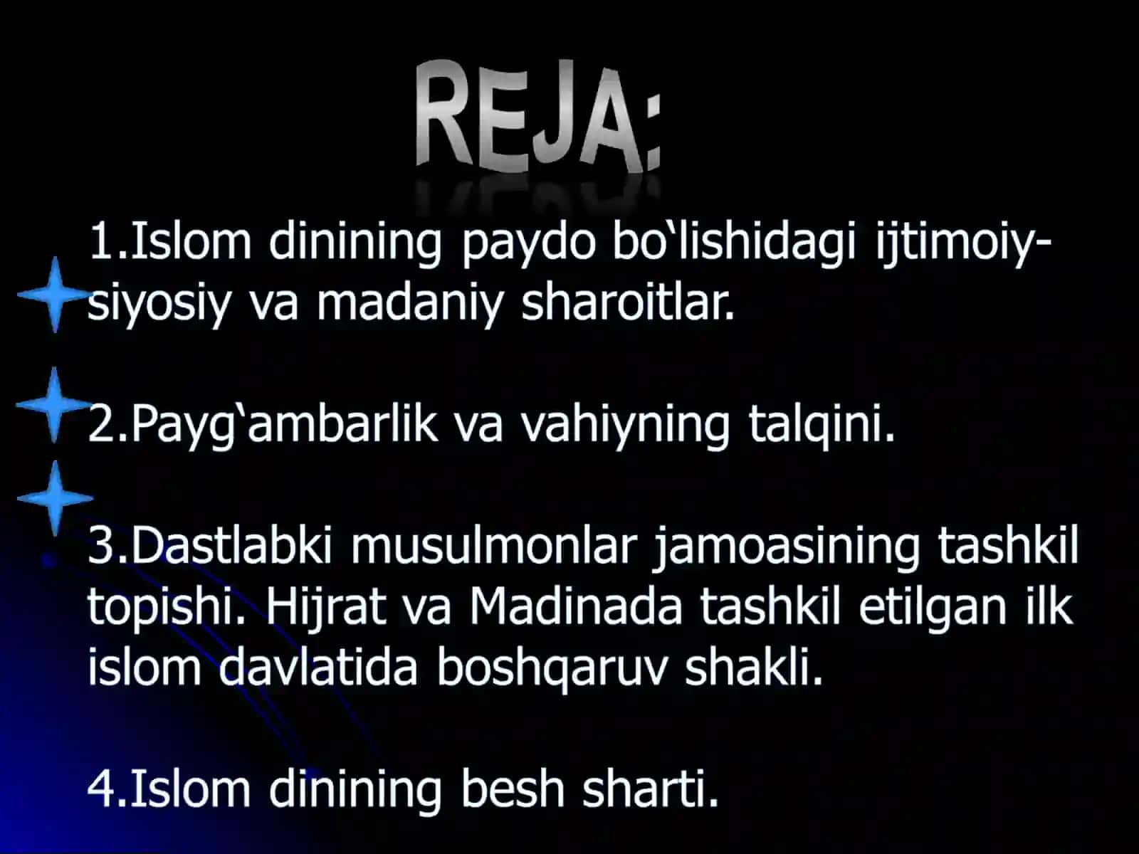 Islom dini taʼlimoti 2